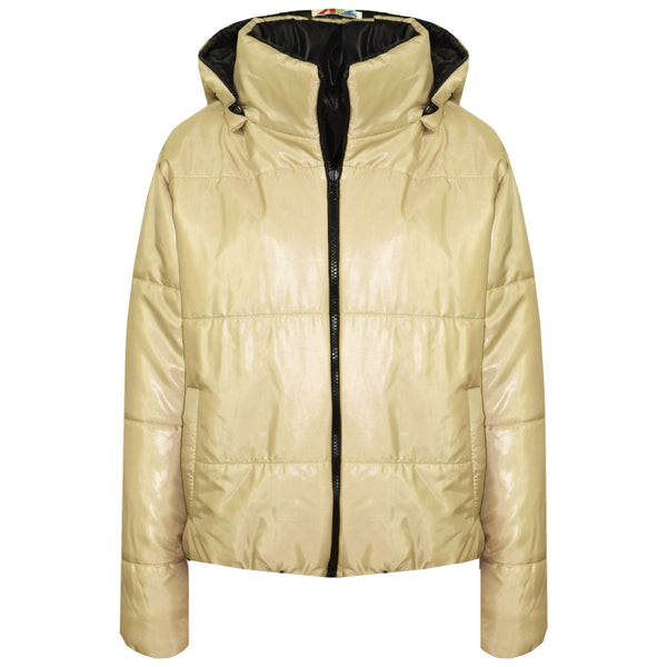 RISING GIRLS JACKET STONE HOODED PADDED ZIPPER JACKET